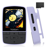 CocoBear MP3 Player Clip Bluetooth 5.2, 16GB Portable HiFi Lossless Music Player with FM Radio, Pedometer, Voice Recorder, Expandable to 128GB, Long Battery Life