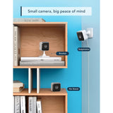 Indoor Security Camera, Sound Motion Detection 1080P Baby Monitor Wifi, 2-Way Audio, Night Vision, Tape, 2.4G WiFi, 1Pk