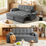 Lofka 69.6" Sleeper Sofa Bed, 3-in-1 Convertible Loveseat with 7.8" Wide Storage Armrests, Heavy Duty 600lbs Steel Frame Sofa Couch for Living Room & Apartment, Dark Grey 3.7 out of 5 stars (3.7)  352 ratings
