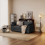 Asofer 71" Corduroy Sofa, 2 Seater Couch for Living Room, Big Loveseat with Double-Layer Cushions, Washable Cover, 2 Pillows, B