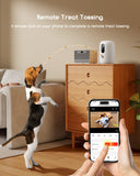 Dog Camera Pet Camera with Treat Dispenser,Faroro 2K 5G Wifi Dog Camera with Speaker, Phone App, 2-Way Audio, Night Vision, Motion Alerts for Treat Tossing and Monitoring Your Pet Remotely