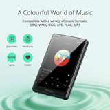 YOTON MP3 Player, with Bluetooth 5.2, 4-inch full Touchscreen MP4 Player with Speakers, HIFI Lossless Sound, E-Books, FM Radio, E-Books, Notepad, Included headphones and 64GB TF Card