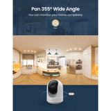 GNCC Indoor Security Camera, 1080P, 360°APP Pan, Motion Detection, 2-Way Audio, Alerts, Cloud, Alexa