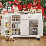 42.3 "W Coffee Bar with Doors and Drawer - White