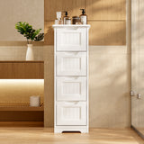 Asofer 4-drawer Wooden Storage Cabinet,  33"H for Bathroom, Bedroom, Living room, Corridor