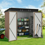 6ft x 4ft Outdoor Storage Shed, Metal Garden Shed