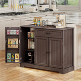 42.3 "W Coffee Bar with Doors and Drawer - Brown