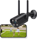 GNCC Wifi Outdoor Surveillance Cameras 2K ,PIR Motion Detection,Two-Way Audio, IP66 Waterproof & Night Vision