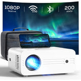 iZEEKER 4K Projectors with wifi and Bluetooth ,Native 1080P Projection,9000 Lumens,with Carry Bag