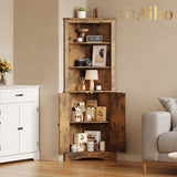 160cm Tall Corner Cabinet - Retro