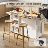 Kitchen Island & Carts for Home Storage - White