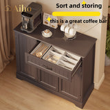 42.3 "W Coffee Bar with Doors and Drawer - Brown