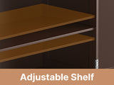 Asofer 71" Pantry Cabinet with Doors & Shelves - Huge Storage Kitchen Cabinet, Adjustable Shelves, Dark Brown