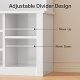 Asofer Modern Hall Tree with Shoe Storage Bench, Coat Rack and Shelves, Entryway Organizer for Mudroom, Foyer & Front Entry, White