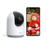 GNCC 2K 360° Indoor Security Camera, 2.4Ghz Wifi Home Camera,Motion/Sound Detection，Infrared Night Vision，2-Way Audio