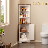 160cm Tall Corner Cabinet - White