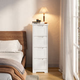 Asofer 4-drawer Wooden Storage Cabinet,  33"H for Bathroom, Bedroom, Living room, Corridor