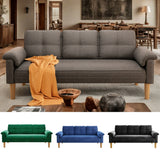 Lofka 69" Sofa Couch,Loveseat Sofa with High Quality Foam,Comfy Upholstered Couch & Thick Backrest for Small Living Room|Bedroom|Apartment|Studio,Dark Gray