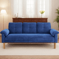 69 Inch Modern Sofa, Lofka Comfy Sofa Couch with Extra Deep Seats for Living Room,Apartment, Office, Bedroom, - 3 Seater Sofa, Blue