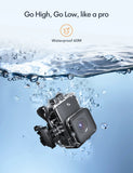 Apeman Action Cam, 4K 20MP Action Camera, 4K Touchscreen Waterproof 40M Underwater Camera, EIS Stabilization WiFi Video Camera 170° with EIS, Remote Control, Dual 1350 mAh Batteries