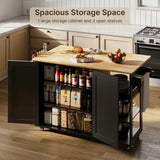 Kitchen Island & Carts for Home Storage - Black