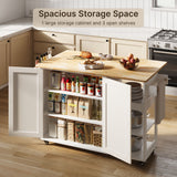 Kitchen Island & Carts for Home Storage - White