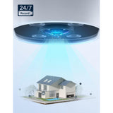 GNCC Outdoor Security Camera for Home, Color Night Vision, 1080P, Motion Sensor, 2 Way Audio, Pan-Tilt, 2.4G WiFi, Plug-in, Wired, Waterproof