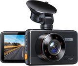 APEMAN Dash Cam, Superior Night Vision WDR, 1080P Dash Camera Sensor, 3'' IPS Screen, 170° Wide Angle, Black, Support GPS