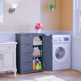 Noelse Kitchen Pantry Storage Cabinet, 33” Pantry Cabinet with Doors and Shelves, Gray