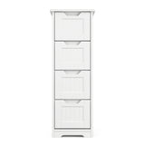 Asofer 4-drawer Wooden Storage Cabinet,  33"H for Bathroom, Bedroom, Living room, Corridor