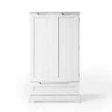 Asofer 47" Kitchen Pantry Storage Cabinet,Floor Cabinet with Doors, Adjustable Shelves and Drawers, for Dining Room, White
