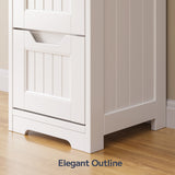 Asofer 4-drawer Wooden Storage Cabinet,  33"H for Bathroom, Bedroom, Living room, Corridor