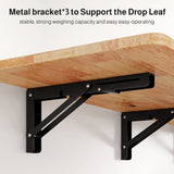 Noelse Kitchen Island with Storage, Island Table for Kitchen with Drop Leaf, Spice Rack, Towel Bar for Small Kitchens, White