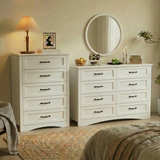 Asofer Bedroom Furniture Set - Includes 8 Drawer Dresser & 5 Drawer Dresser
