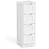 Noelse 33'' Bathroom Storage Cabinet with Drawers Floor Organizer Cabinet for Hallway Living Room and Bathroom, White