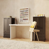 Asofer 47" Pantry Cabinet, 8-Shelf 2-Door Storage w/Drawers, Dark Brown
