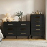 Asofer Bedroom Furniture Set of 2 - Includes 6 Drawer Dresser & 5 Drawer Dresser