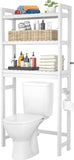 over the Toilet Storage Cabinet with 3 Shelves- White