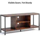 TV Stand for TV to 65 inch with Open Storage Shelves - Retro