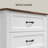 Asofer 5-Drawer Dresser for Bedroom, Modern Wood Chest with Metal Handle for Bedroom, Living Room