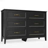Asofer 2 Piece Wooden Dresser Set, Modern Chest of Drawers Combo, Storage Dresser Furniture for Bedroom & Living Room