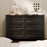 Asofer 2 Piece Wooden Dresser Set, Modern Chest of Drawers Combo, Storage Dresser Furniture for Bedroom & Living Room