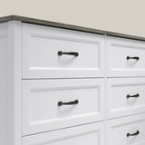 Asofer 6-Drawer Dresser for Bedroom, Modern Wood Double Chest for Bedroom, Living Room (Copy)