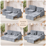 Modular Sectional Sofa, Customizable L-Shape, Tool-Free Assembly, 1000lbs Capacity, Easy-Clean Linen, Gray