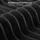 Asofer No Assembly Chaise Lounge, Oversized, Cloud-Like Comfort, Pet-Friendly Corduroy, Extra-Wide Black Sofa
