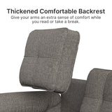 3-Seater Sofa with Solid Hardwood Frame, 660lbs Capacity, Modern Linen Fabric, Dark Gray