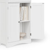 Asofer 67" Bathroom Storage Cabinet with Doors & Shelves & Drawer, Wooden Pantry Cabinet for Living Room, Dining Room