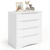 White Dresser for Bedroom, Asofer 4 Drawer Dressers & Chests of Drawers, Drawer Organizer for Living Room