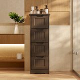 Asofer 4-drawer Wooden Storage Cabinet,  33"H for Bathroom, Bedroom, Living room, Corridor