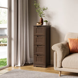 Asofer 4-drawer Wooden Storage Cabinet,  33"H for Bathroom, Bedroom, Living room, Corridor